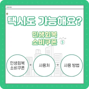 2025 민생회복 지원금, 카카오택시 결제 '이것' 모르면 무조건 손해! 현장결제 성공률 200% 높이는 꿀팁 총정리 민생회복-소비쿠폰-택시